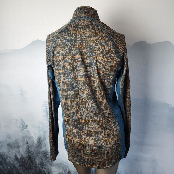 L.L. Bean Midweight Geometric Print (Rare) 1/4 Zip Base Layer | Men's M-Reg - Picture 8 of 12